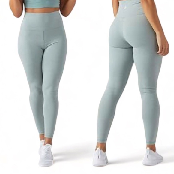 Glyder Pants - Glyder High Waist Pure Premium Performance Lightweight Workout Legging Green S